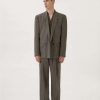 Men * | Lemaire-Uk Boxy Double Breasted Blazer Men