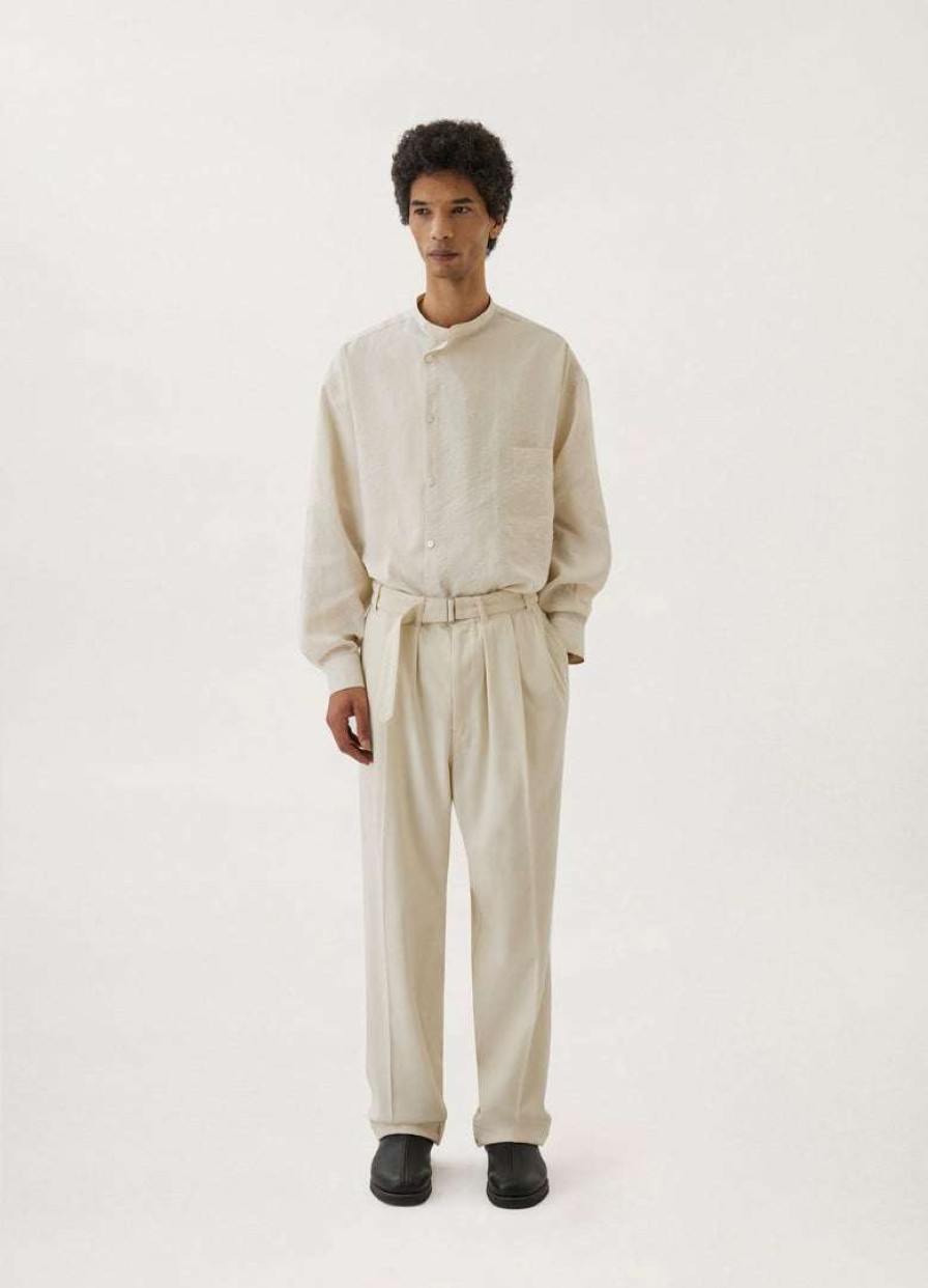 Men * | Lemaire-Uk Loose Pleated Pants Men