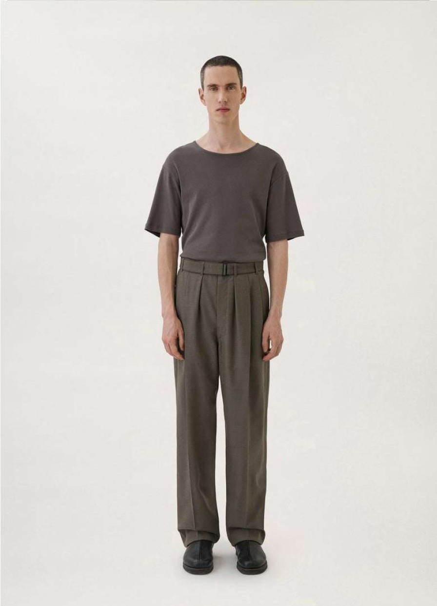 Men * | Lemaire-Uk Loose Pleated Pants Men