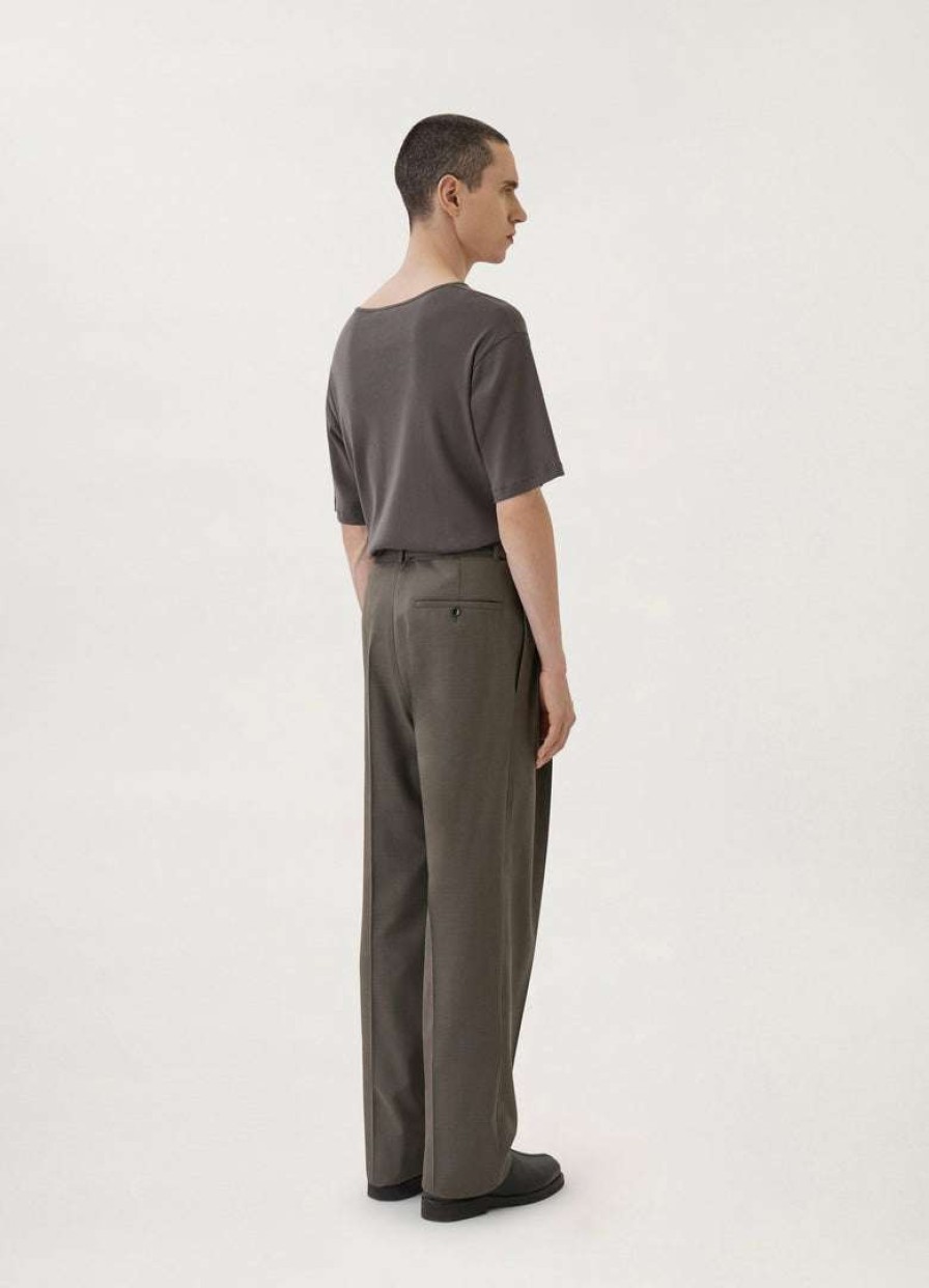 Men * | Lemaire-Uk Loose Pleated Pants Men