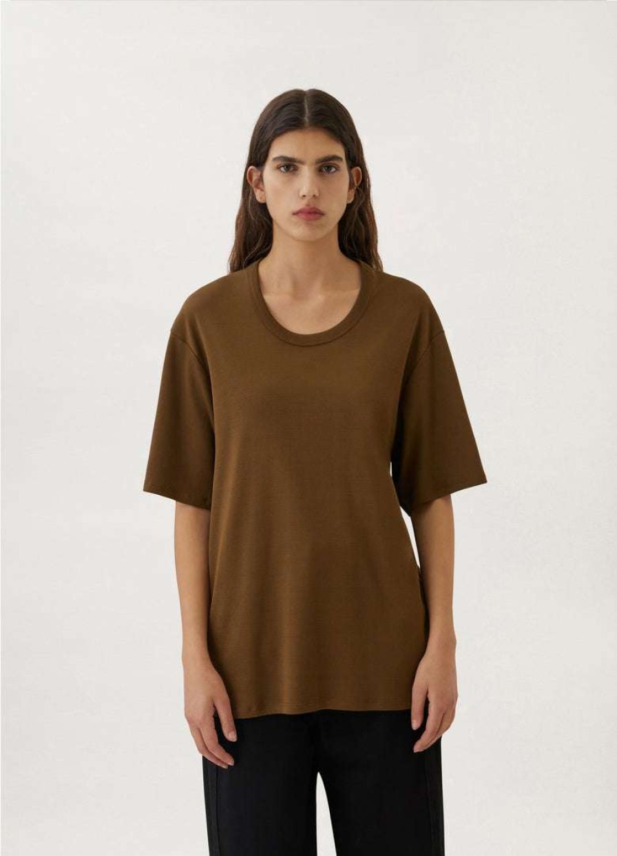 Women * | Lemaire-Uk Women Rib T-Shirt