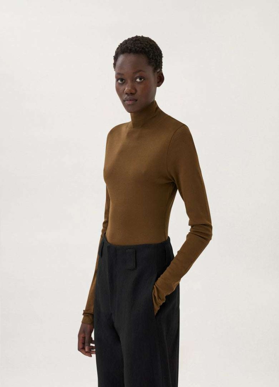 Women * | Lemaire-Uk Second Skin High Neck Top