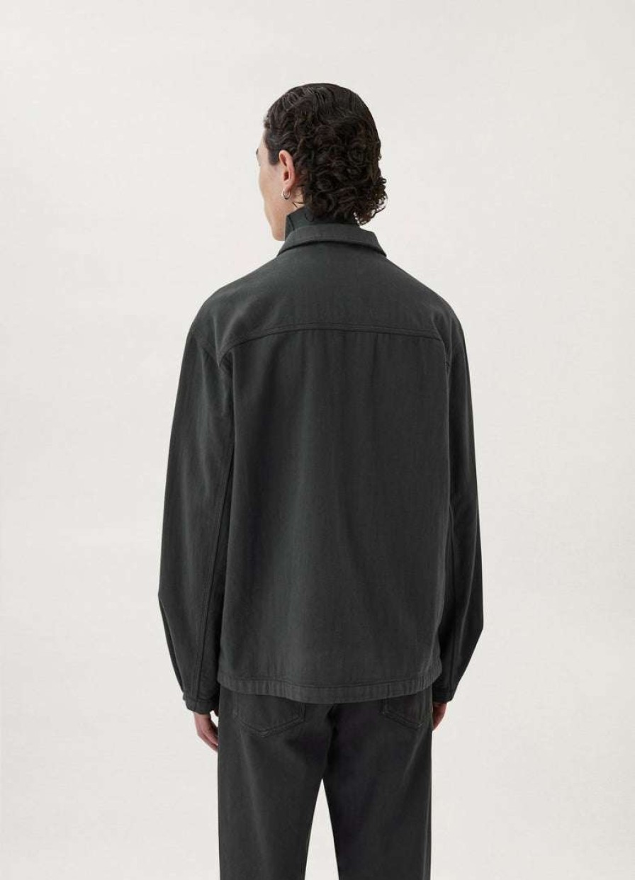 Men * | Lemaire-Uk Stand Collar Overshirt