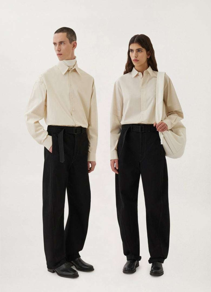 Women * | Lemaire-Uk Twisted Belted Pants Women