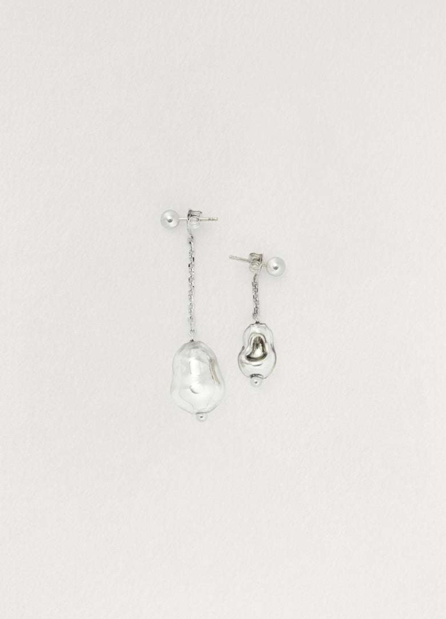 Women * | Lemaire-Uk Pearl Asymmetrical Earrings Women