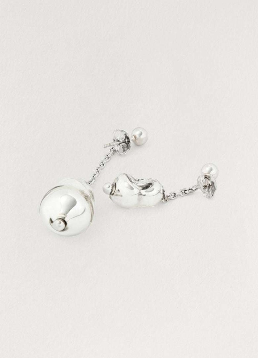 Women * | Lemaire-Uk Pearl Asymmetrical Earrings Women