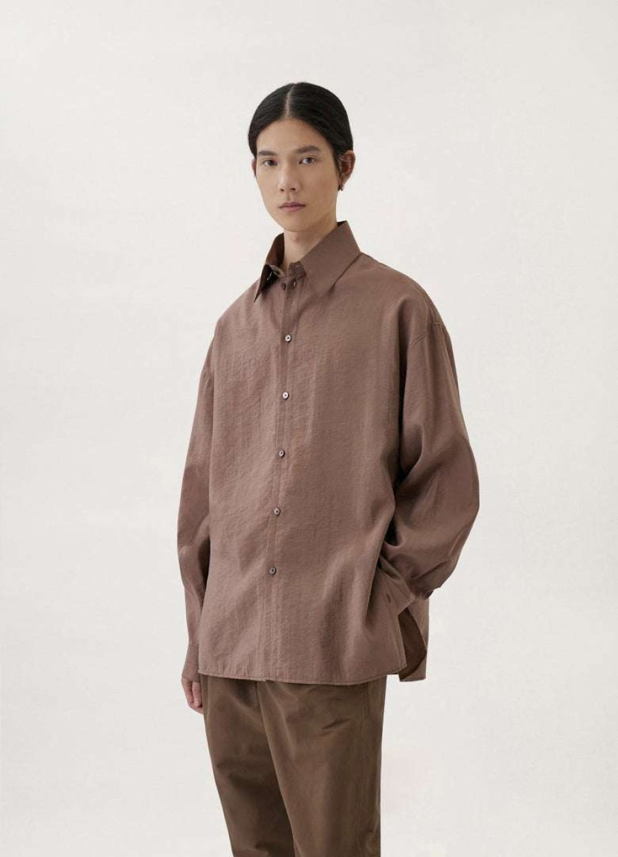 Men * | Lemaire-Uk Regular Collar Twisted Shirt