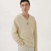 Men * | Lemaire-Uk V-Neck Sweater Men