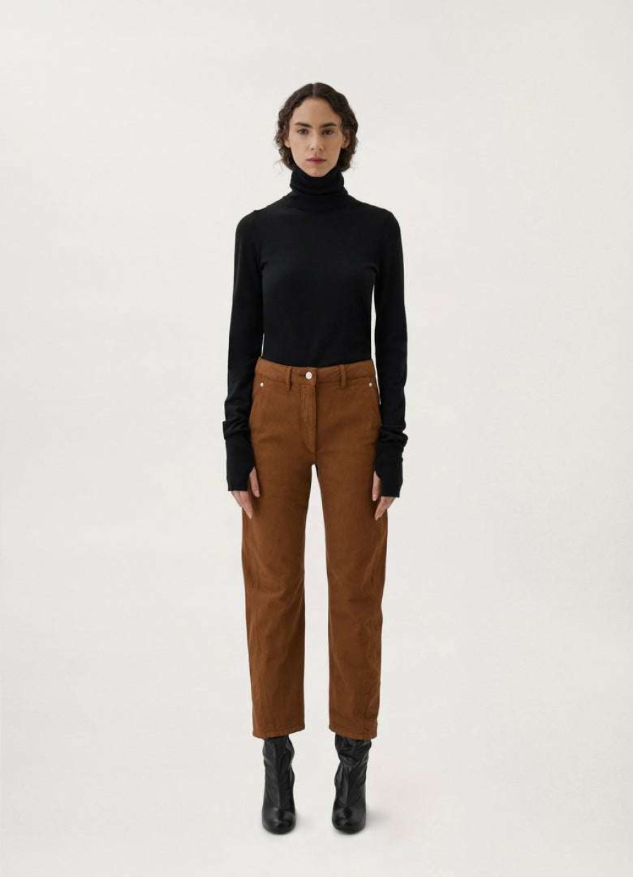 Women * | Lemaire-Uk Denim Twisted Pants Women