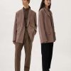 Women * | Lemaire-Uk Belted Double Breasted Jacket Women