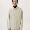 Men * | Lemaire-Uk Stand Collar Overshirt