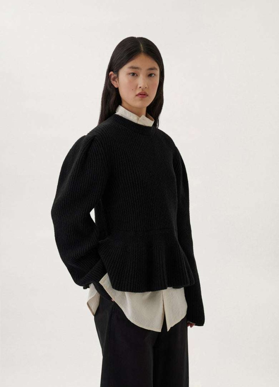 Women * | Lemaire-Uk Peplum Sweater Women